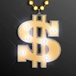 Light Up Dollar Sign Bling on Beads | https://www.bestnamebadges.com