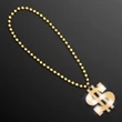 Light Up Dollar Sign Bling on Beads | https://www.bestnamebadges.com