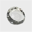 Round Crystal Facet Paperweight | https://www.bestnamebadges.com