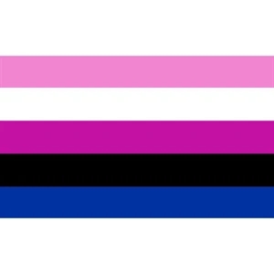 Gender Fluid Deluxe Flag | https://www.bestnamebadges.com