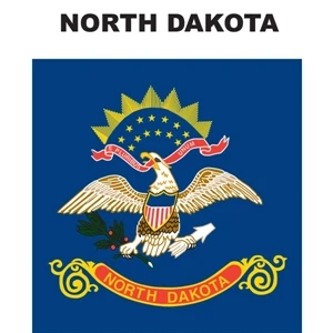 Mini Banner - North Dakota | https://www.bestnamebadges.com