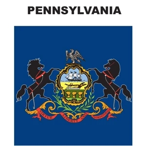 Mini Banner - Pennsylvania | https://www.bestnamebadges.com