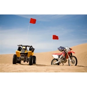 Digital Printed Bike Flags - Vinyl | https://www.bestnamebadges.com