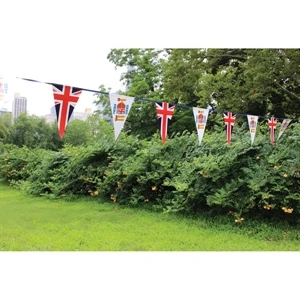 Custom 9Mil Poly Blockout Streamer with 9" x 12" Pennants