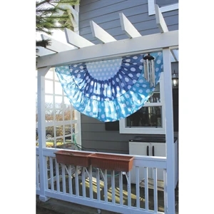 Custom Full Fan - Print on Stripes - 3 Grommets 3 Stripes | https://www.bestnamebadges.com