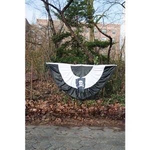 Custom Full Fan - with Printed Center - 5 Stripes | https://www.bestnamebadges.com