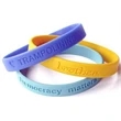 Debossed Silicone Wristbands | https://www.bestnamebadges.com