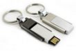 Keyring with Chrome steel Swivel USB drive | https://www.bestnamebadges.com