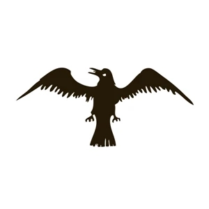 Special Historical Stick Flag - Raven | https://www.bestnamebadges.com