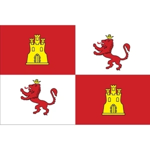 Special Historical Stick Flag - Royal Std. of Spain | https://www.bestnamebadges.com