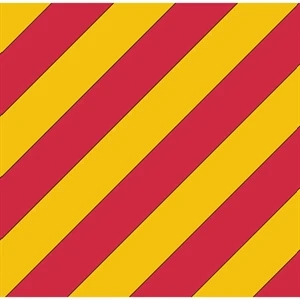 Sewn Code Flag - Yankee | https://www.bestnamebadges.com
