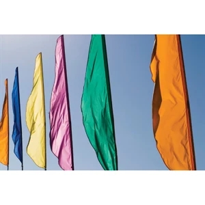 Stock Blank Attention Flag - Feather Style | https://www.bestnamebadges.com