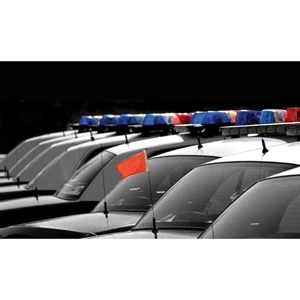 Semi-Stock Blanks Antenna Flags with Clip - wPoly 6