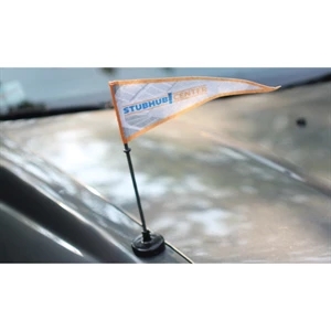 Screen Sublimation Magnetic Car Flag - ePoly | https://www.bestnamebadges.com
