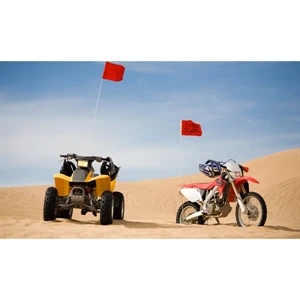 Screen Sublimation Bike Flags - Nylon | https://www.bestnamebadges.com