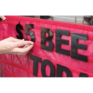 Stock Set of Letters (43 pieces) - Hook & Loop Tape | https://www.bestnamebadges.com