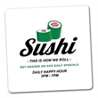 Custom Square Coaster | https://www.bestnamebadges.com