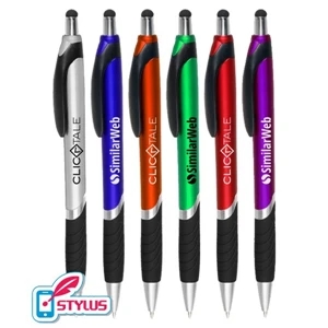 Attractive Colored "Succor" Stylus Click Grip Pen