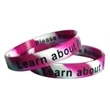 Custom Silkscreen Printed Silicone Wristbands | https://www.bestnamebadges.com