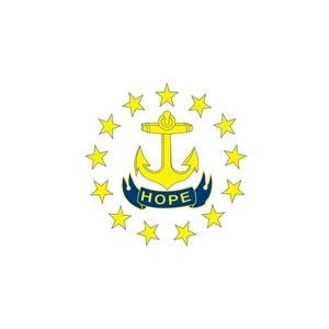 Rhode Island Official Flag Kit | https://www.bestnamebadges.com