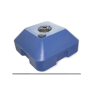 Medium Blue Plastic Water Base | https://www.bestnamebadges.com