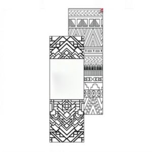 Patterns Coloring Bookmark