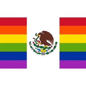 Mexico Pride Motorcycle Flag | https://www.bestnamebadges.com