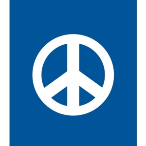 Mini Banner - Peace | https://www.bestnamebadges.com