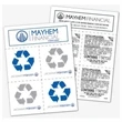 3" x 4" Custom Tear & Share Temporary Tattoo Sheet | https://www.bestnamebadges.com