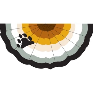 Bear Pride Pleated Full Fan | https://www.bestnamebadges.com