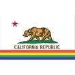 California Pride Flag | https://www.bestnamebadges.com