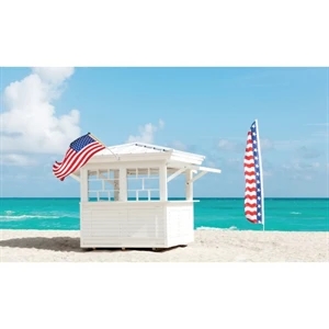 8' x 2' Stock Advertising Feather Flag | https://www.bestnamebadges.com