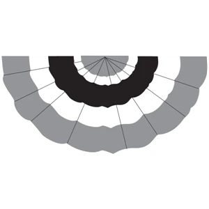 Semi-Stock 5 Stripe Full Fan | https://www.bestnamebadges.com