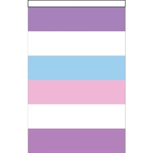 Bigender Deluxe Garden Flag | https://www.bestnamebadges.com