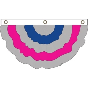 Androgynous Pleated Full Fan | https://www.bestnamebadges.com