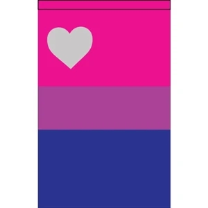 Biromantic Deluxe Garden Flag | https://www.bestnamebadges.com