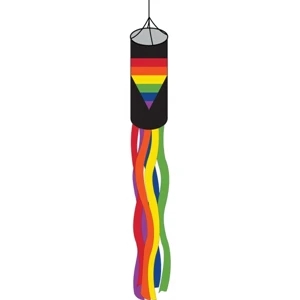 Black Rainbow Tri. Windsock