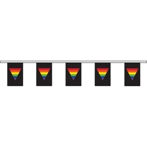 Black Rainbow Tri. 60' Streamer