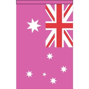 Australia Pink Pride Deluxe Garden Flag | https://www.bestnamebadges.com