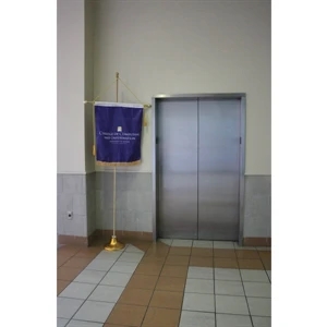 6' Budget Wooden Processional Pole Kit | https://www.bestnamebadges.com