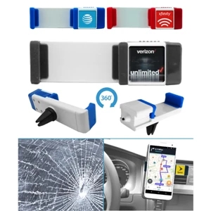 Car Air Vent Mount w/Emergency Glass Breaker - Full Color