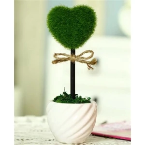 Artificial heart shape plant
