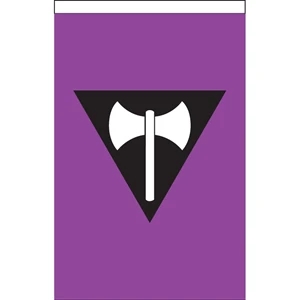 Lesbian Deluxe Garden Flag | https://www.bestnamebadges.com