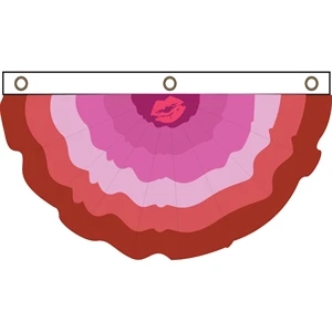 Lipstick Lesbian Pleated Full Fan | https://www.bestnamebadges.com