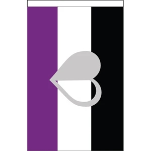 Greyromantic Deluxe Garden Flag | https://www.bestnamebadges.com