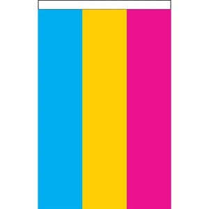 Pansexual Deluxe Garden Flag | https://www.bestnamebadges.com