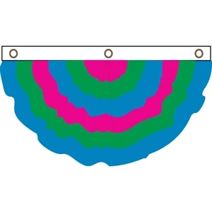 Polysexual Pleated Full Fan | https://www.bestnamebadges.com