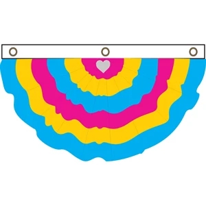 Panromantic Pleated Full Fan | https://www.bestnamebadges.com