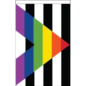 Straight Ally Deluxe Garden Flag | https://www.bestnamebadges.com