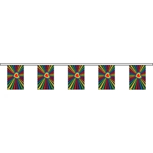 Rainbow Hearts 60' Streamer